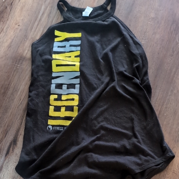 Legendary Black and Yellow Womens Tank Top - Picture 1 of 2